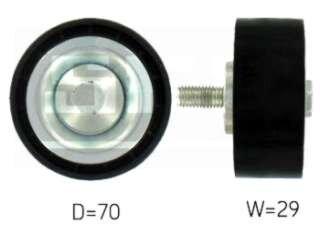 Polea tensor fijo fiat ducato 2.3 Jtd / Citroen Jumper / Peugeot boxer 2.3 hdi polea guia fija poly v 70X22X29