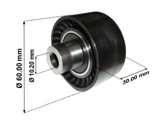 Tensor polyv 1.4 Hdi/301/308/408/Partner Ii/Expert 1.6 hdi polea guia fija poly v 60X17X25_ Peugeot / Citroen | 207 | 1.4 hdi