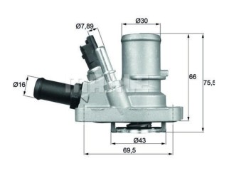 TERMOSTATO CARCAZA MOTOR EVO PALIO/DOBLO/IDEA/LINEA/500 1.4_ FIAT / JEEP | PALIO