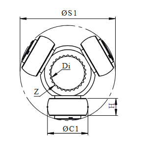 Triceta ford Ecosport/Fiesta/Focus/Ka/Courier / Renault megane dado 30.43MM 21 estri y 001 nak — foto 4