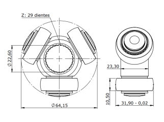 Triceta Nissan | March | Dado 31.90-estrias 29 — foto 2