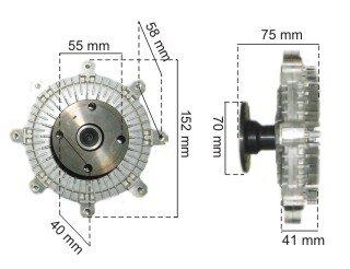 POLEA VISCOSA GALLOPER MITSUBISHI L300 4D55 4D56 6G72 HYUNDAI | L200